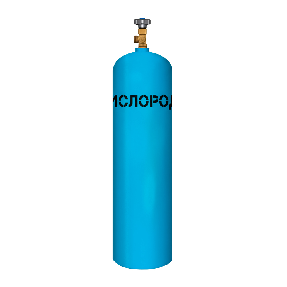 Баллон кислородный 5 -150У (новый, 5 л пустой) с ВК-1, Ярпожинвест︇⁣⁤