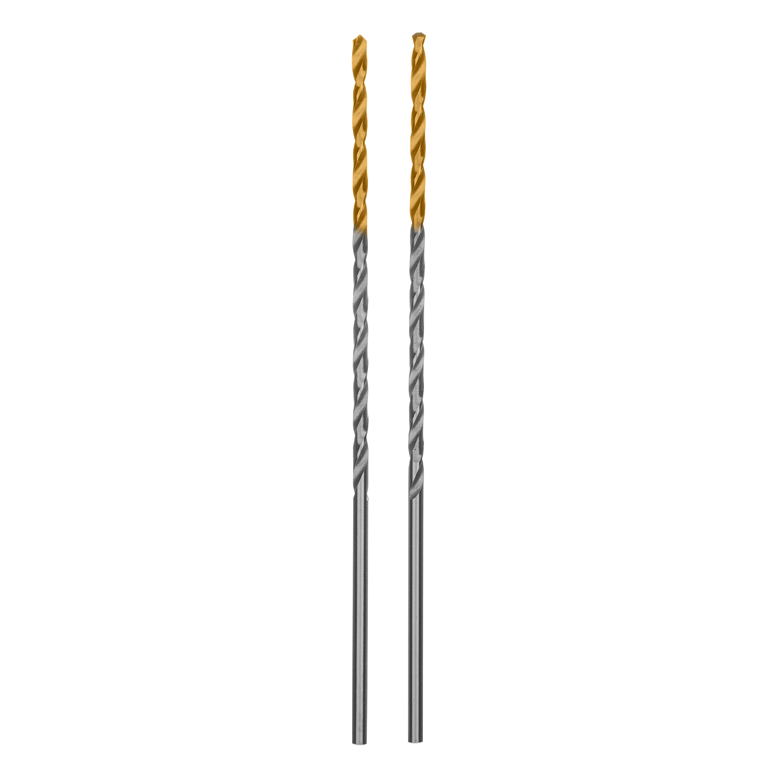 Сверло спиральное по металлу 2 х 86 мм Р6М5, Golden Tip, удлиненное, 2шт. Denzel︇⁣⁤